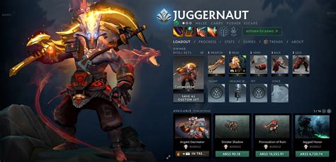 Juggernaut Pro Builds & Guides for Dota 2.